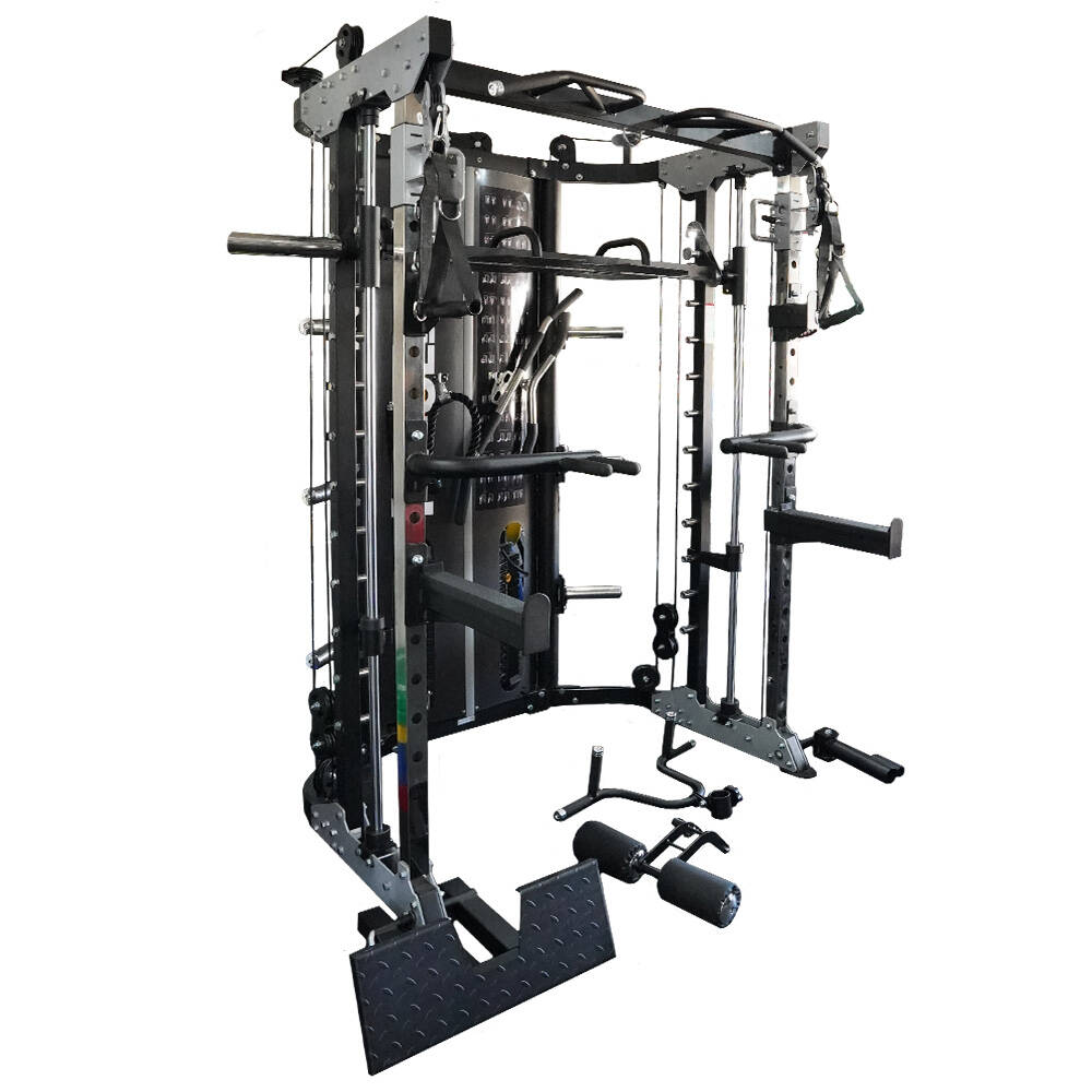 Force USA G12 All-In-One Trainer - Doble Polea (90.5 kg), Máquina Smith, Multipower, Rack y Prensa de Piernas