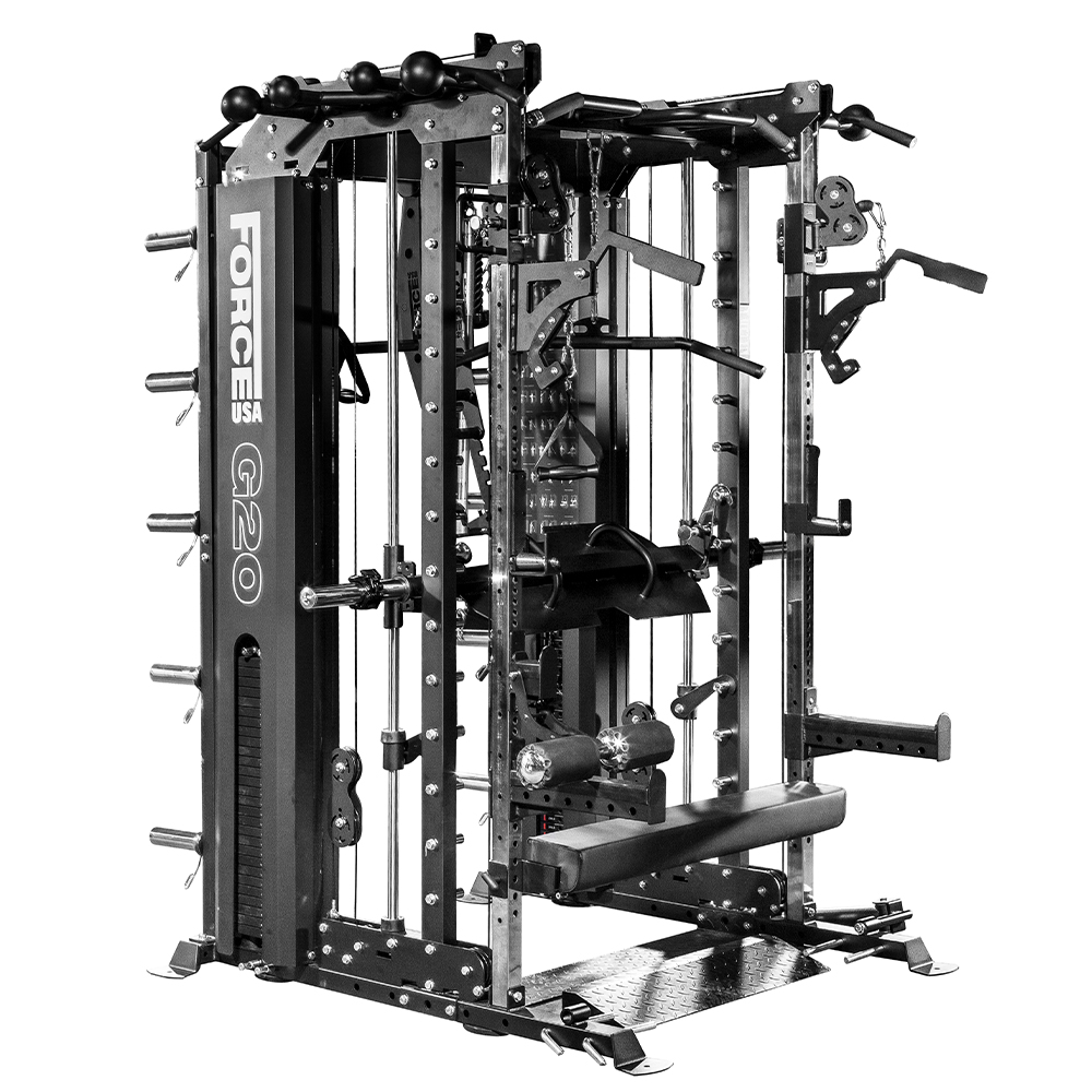 Force USA G20 All-In-One Trainer - Máquina Smith, Multipower, Rack y Prensa Vertical